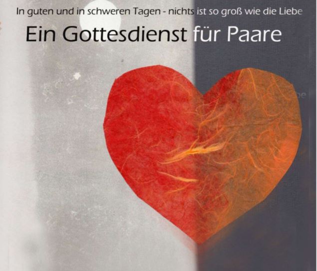 Plakat Segnungsgottesdienst für Paare 2019