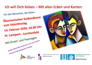 Plakat zum Valentinstag